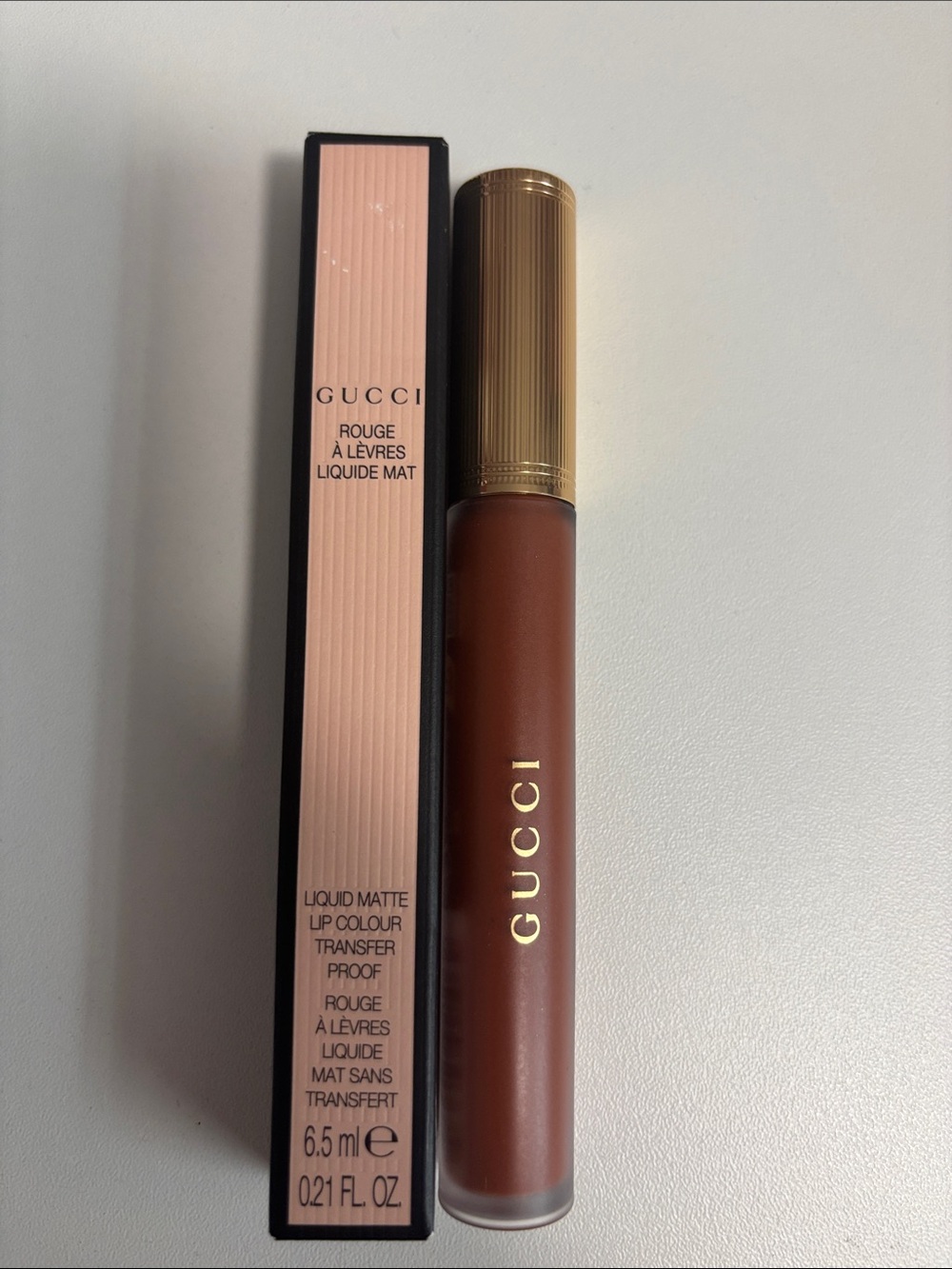 Gucci Liquid Matte Lipstick — Warm Brown Matte